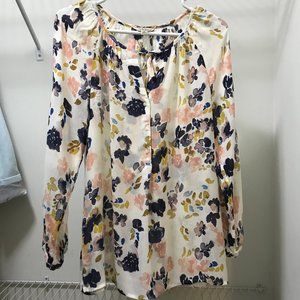 Lucky Brand Floral Blouse Size Small